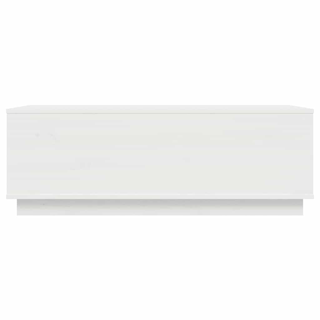 Salontafel 100x50x35 cm massief grenenhout wit is nu te koop bij PeponiXL, paradijselijk wonen!
