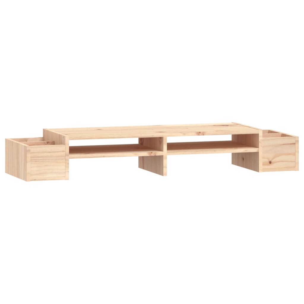 Monitorstandaard 100x27,5x15 cm massief grenenhout is nu te koop bij PeponiXL, paradijselijk wonen!