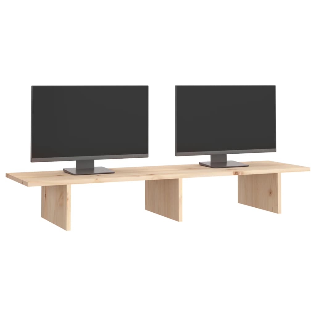 Monitorstandaard 100x27x15 cm massief grenenhout is nu te koop bij PeponiXL, paradijselijk wonen!