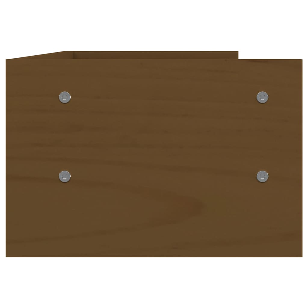 Monitorstandaard 50x24x16 cm massief grenenhout honingbruin is nu te koop bij PeponiXL, paradijselijk wonen!