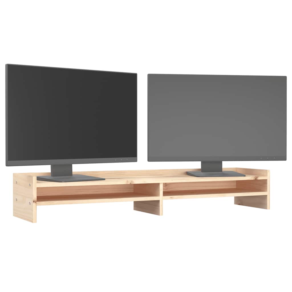Monitorstandaard 100x24x16 cm massief grenenhout is nu te koop bij PeponiXL, paradijselijk wonen!