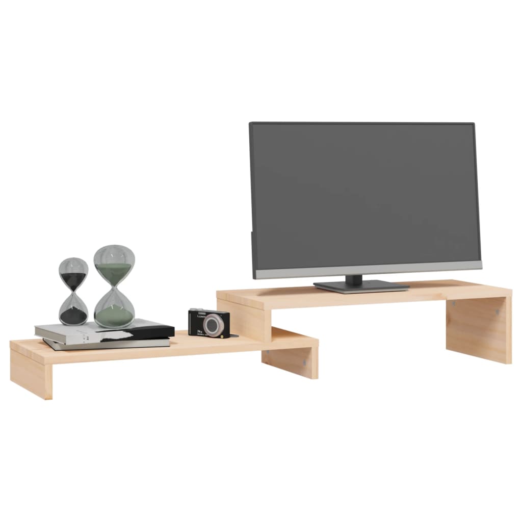 Monitorstandaard (52-101)x22x14 cm massief grenenhout is nu te koop bij PeponiXL, paradijselijk wonen!