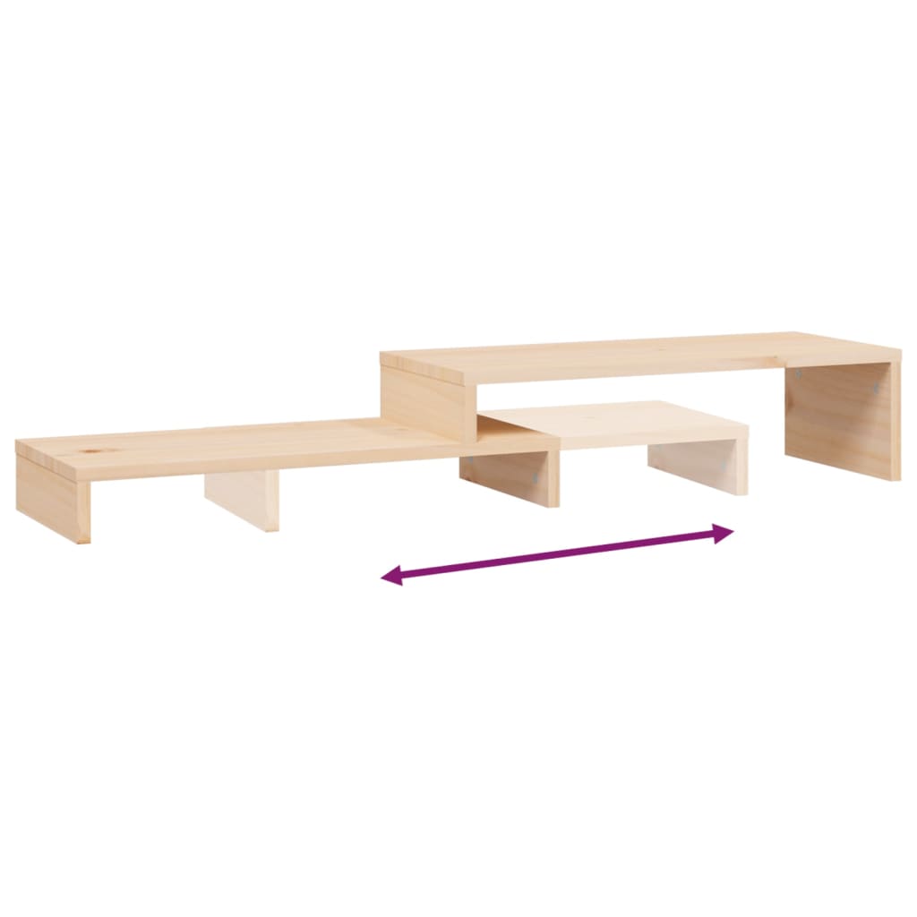 Monitorstandaard (52-101)x22x14 cm massief grenenhout is nu te koop bij PeponiXL, paradijselijk wonen!