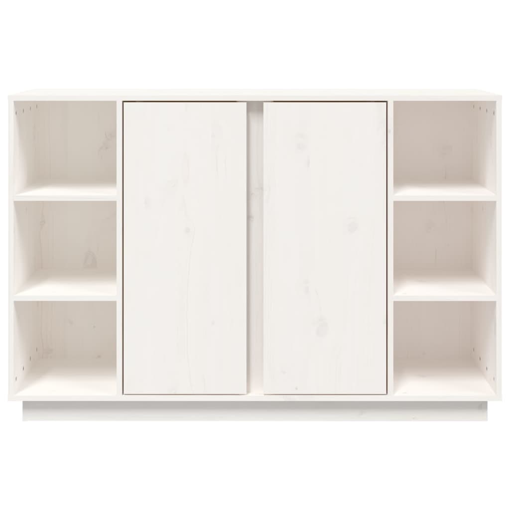 Dressoir 120x35x80 cm massief grenenhout wit is nu te koop bij PeponiXL, paradijselijk wonen!