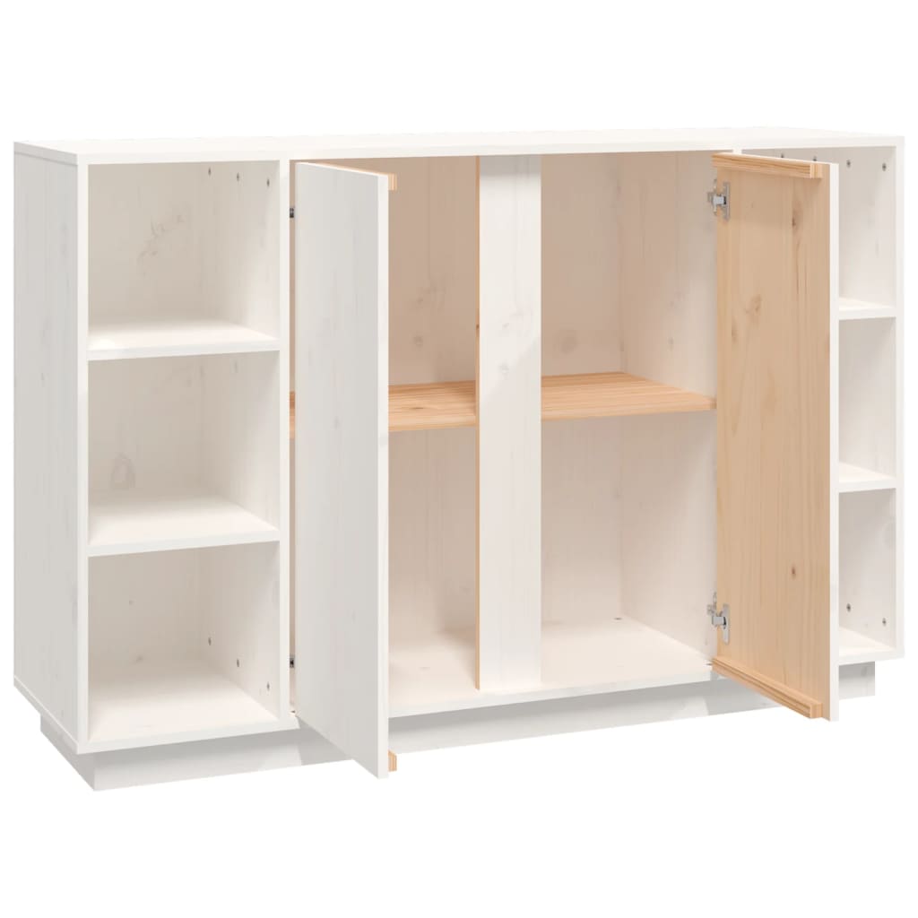 Dressoir 120x35x80 cm massief grenenhout wit is nu te koop bij PeponiXL, paradijselijk wonen!