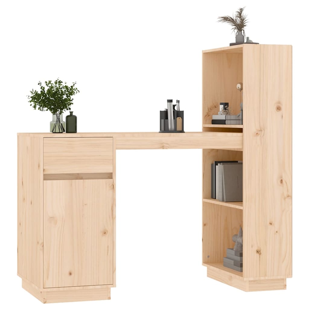 Bureau 110x53x117 cm massief grenenhout is nu te koop bij PeponiXL, paradijselijk wonen!
