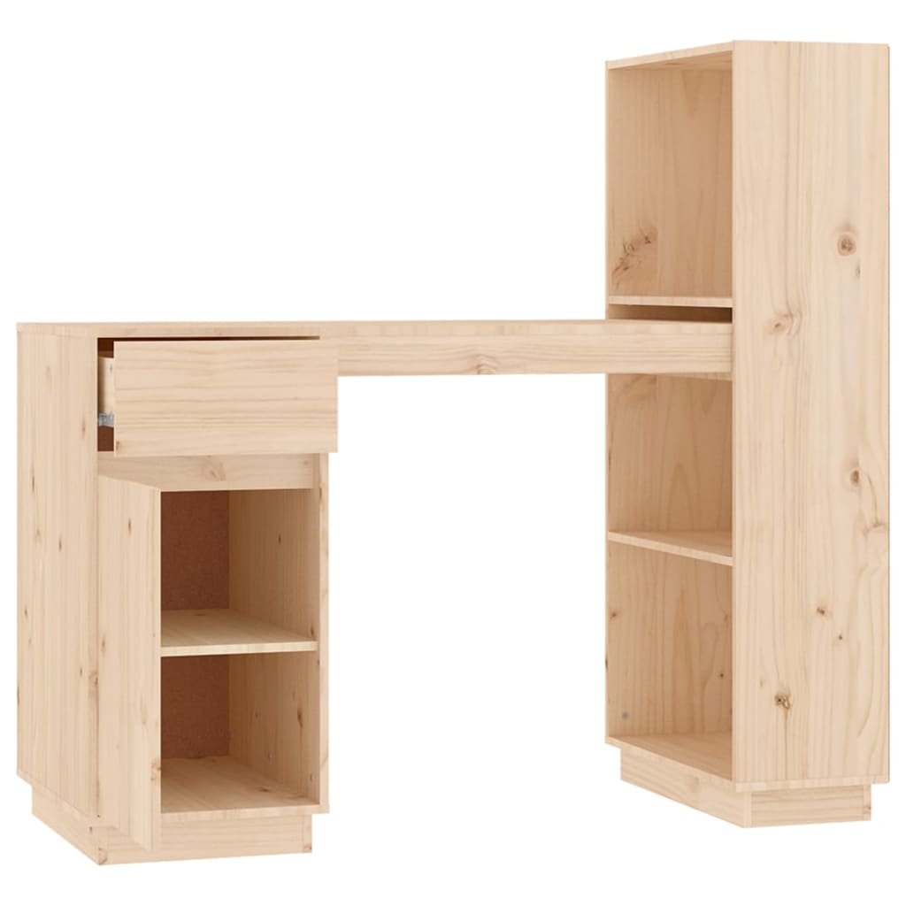 Bureau 110x53x117 cm massief grenenhout is nu te koop bij PeponiXL, paradijselijk wonen!