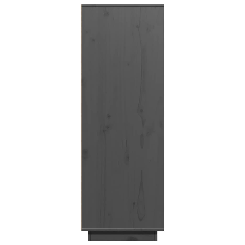 Hoge kast 60x40x116,5 cm massief grenenhout grijs is nu te koop bij PeponiXL, paradijselijk wonen!