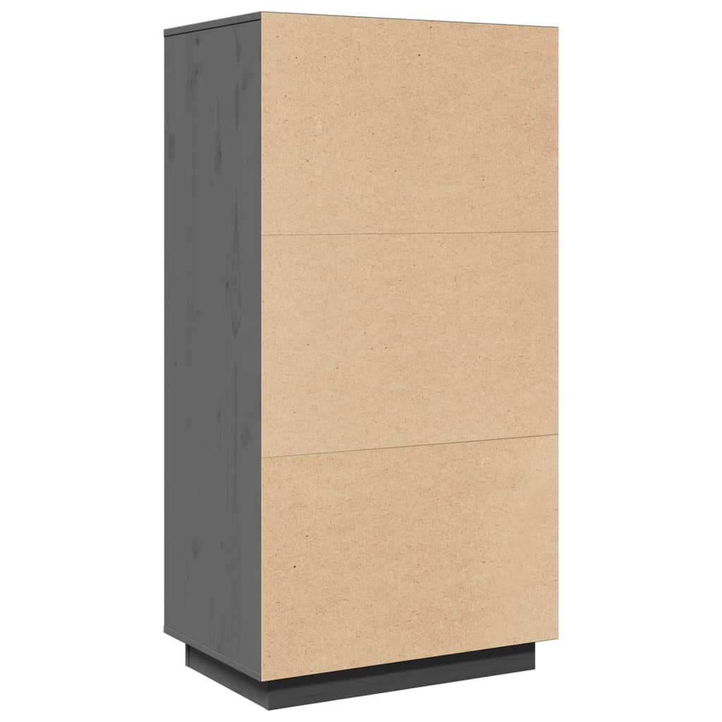 Hoge kast 60x40x116,5 cm massief grenenhout grijs is nu te koop bij PeponiXL, paradijselijk wonen!