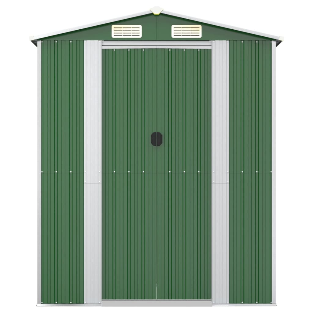 Tuinschuur 192x440x223 cm gegalvaniseerd staal groen is nu te koop bij PeponiXL, paradijselijk wonen!