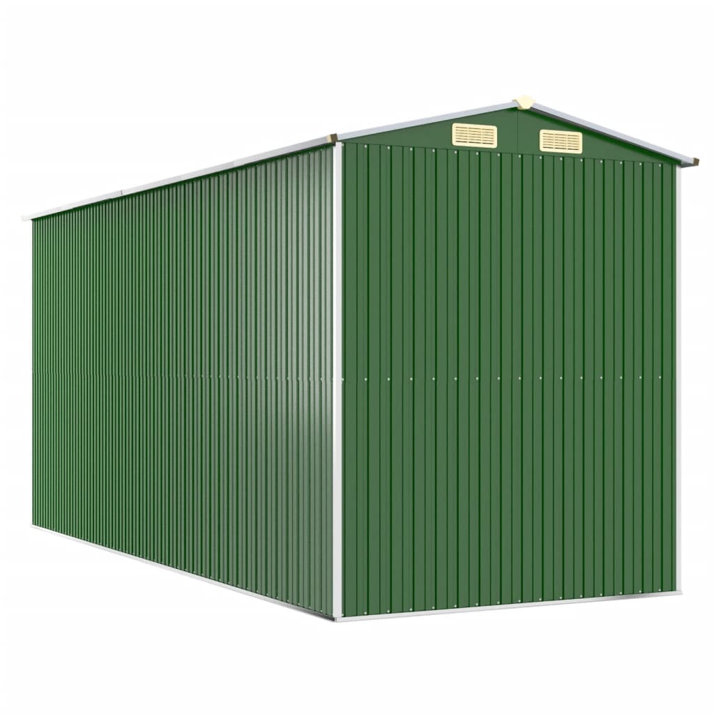 Tuinschuur 192x440x223 cm gegalvaniseerd staal groen is nu te koop bij PeponiXL, paradijselijk wonen!