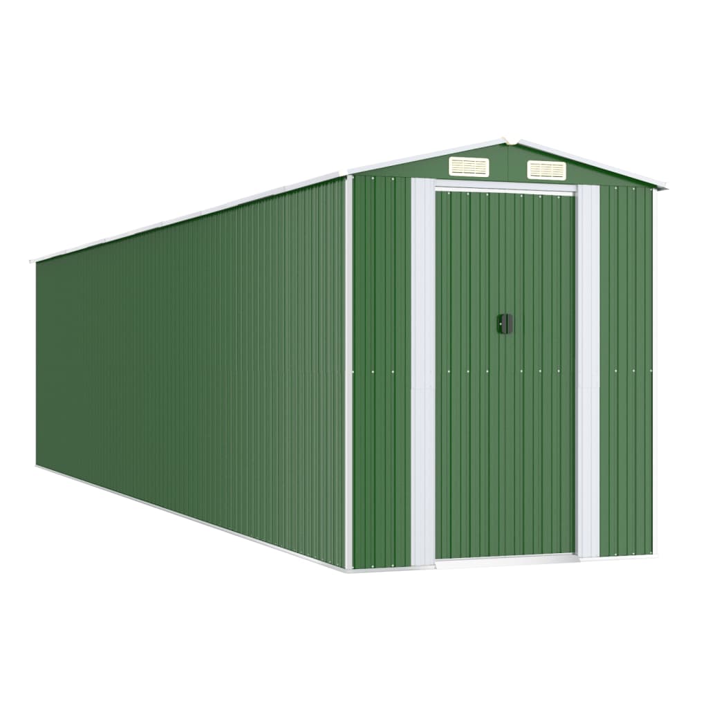 Tuinschuur 192x855x223 cm gegalvaniseerd staal groen is nu te koop bij PeponiXL, paradijselijk wonen!