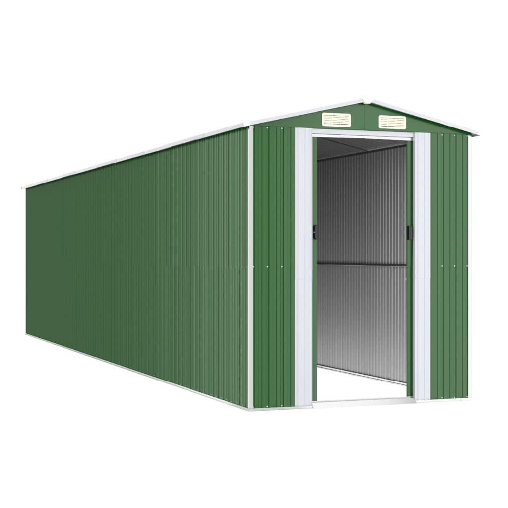 Tuinschuur 192x855x223 cm gegalvaniseerd staal groen is nu te koop bij PeponiXL, paradijselijk wonen!