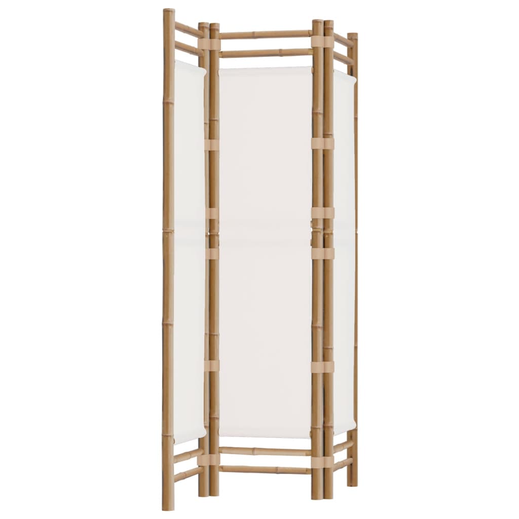 Kamerscherm 3-panelen inklapbaar 120 cm bamboe en canvas is nu te koop bij PeponiXL, paradijselijk wonen!