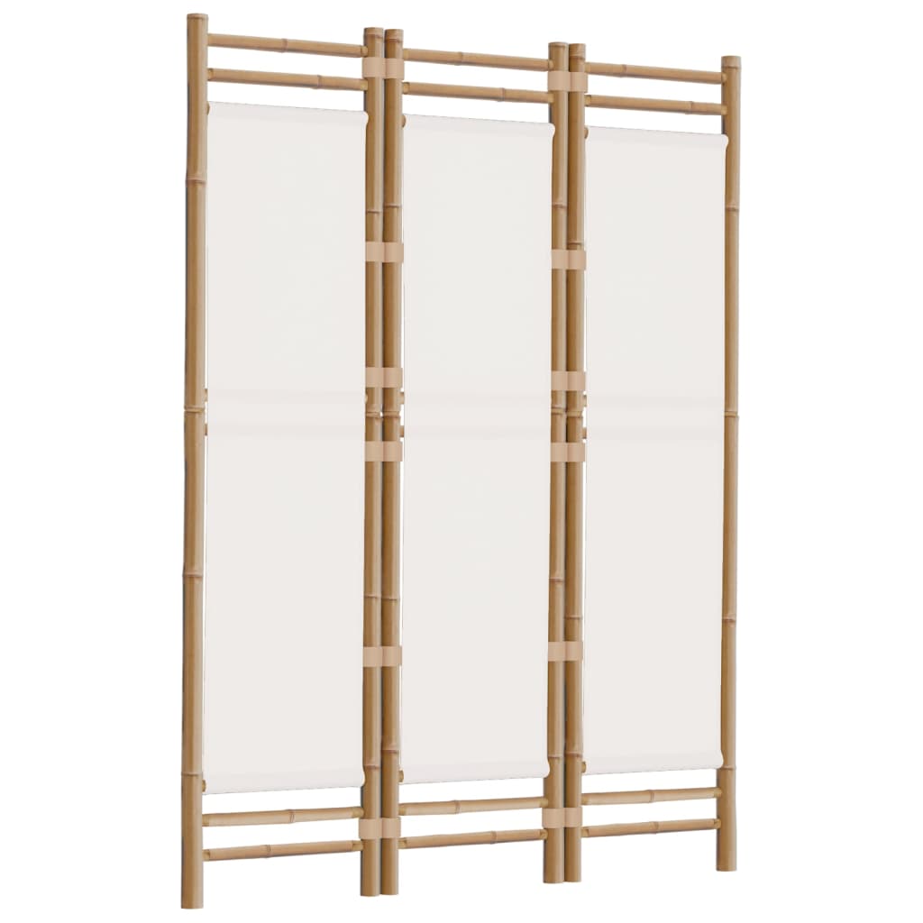 Kamerscherm 3-panelen inklapbaar 120 cm bamboe en canvas is nu te koop bij PeponiXL, paradijselijk wonen!