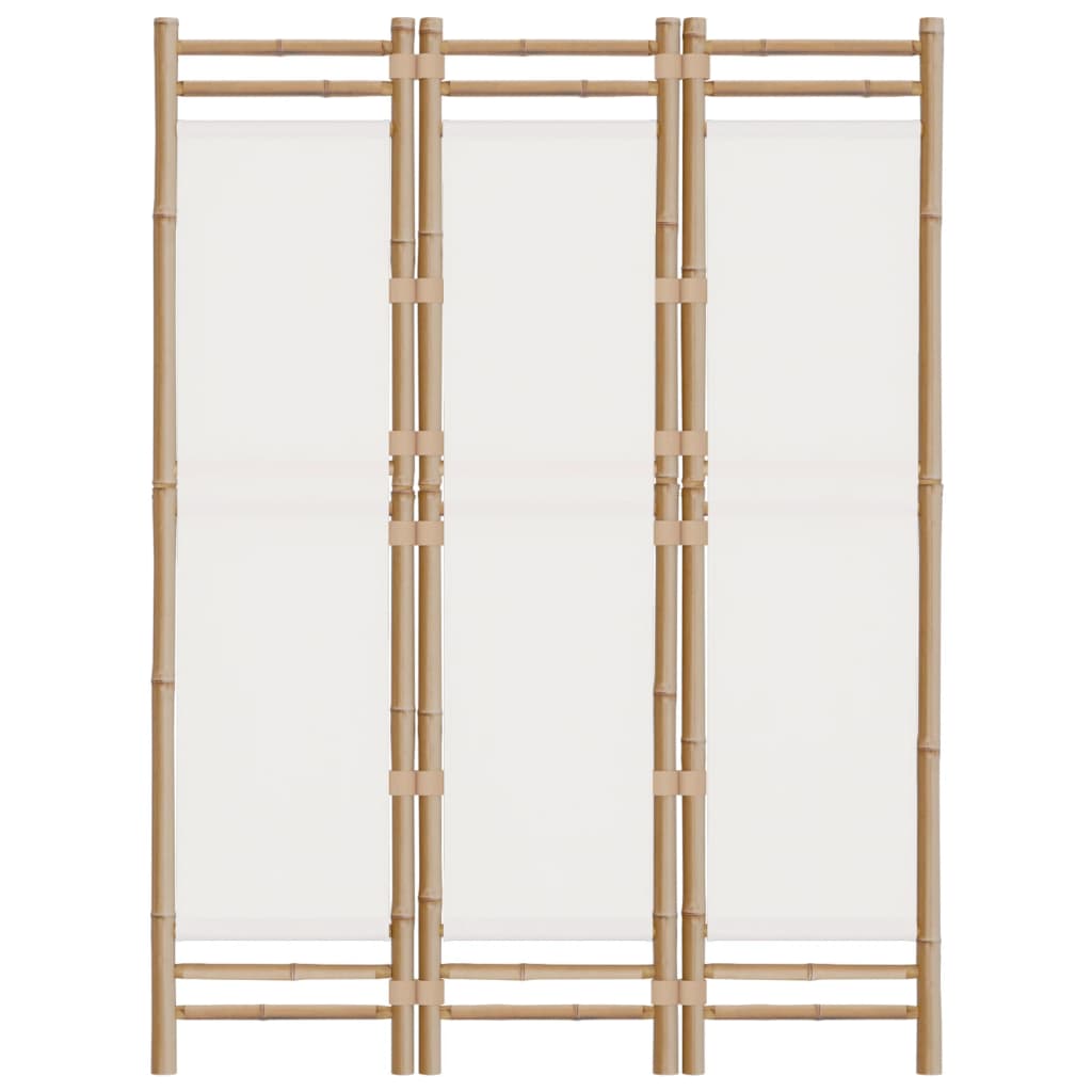Kamerscherm 3-panelen inklapbaar 120 cm bamboe en canvas is nu te koop bij PeponiXL, paradijselijk wonen!