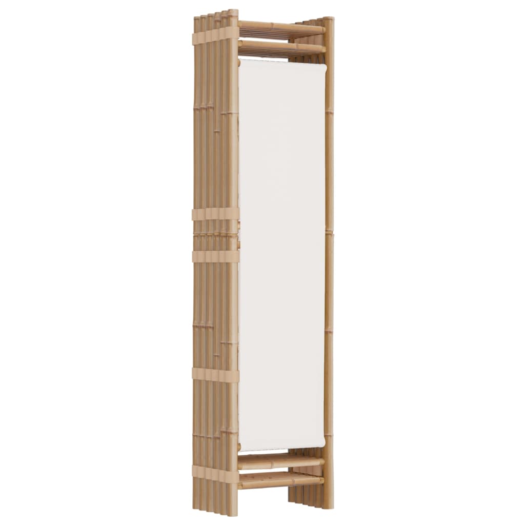 Kamerscherm 6-panelen inklapbaar 240 cm bamboe en canvas is nu te koop bij PeponiXL, paradijselijk wonen!