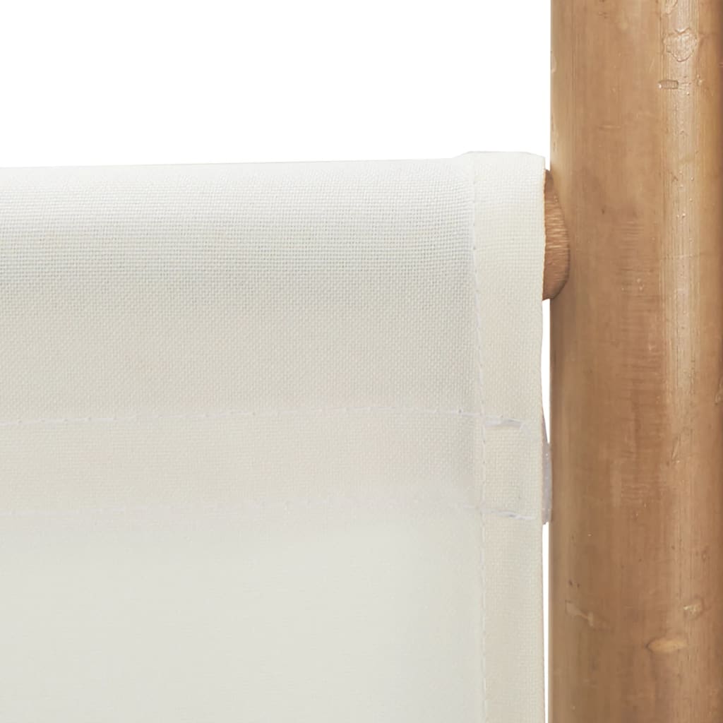 Kamerscherm 6-panelen inklapbaar 240 cm bamboe en canvas is nu te koop bij PeponiXL, paradijselijk wonen!