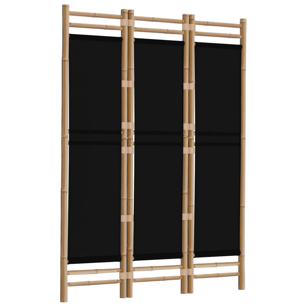 Kamerscherm 3-panelen inklapbaar 120 cm bamboe en canvas is nu te koop bij PeponiXL, paradijselijk wonen!