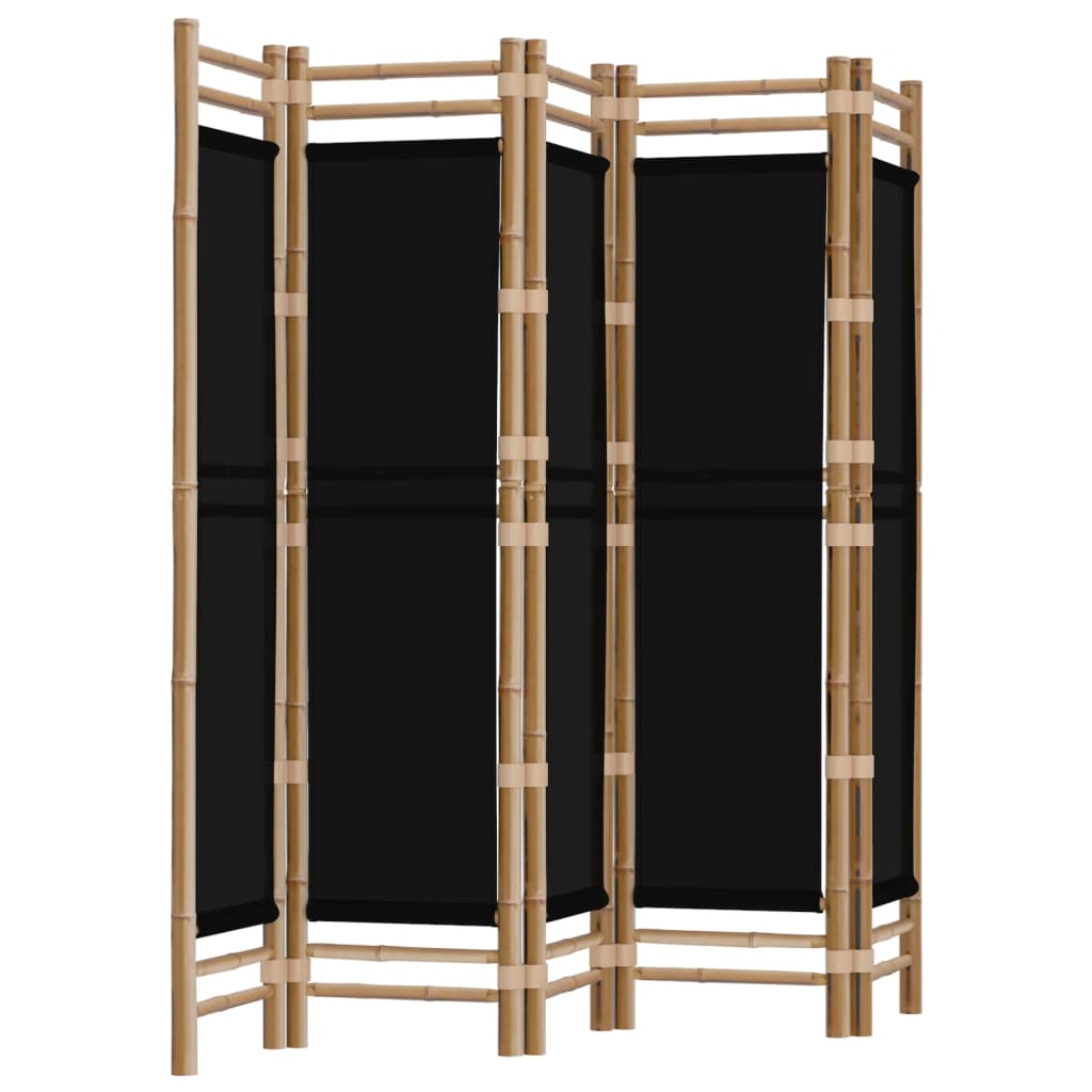 Kamerscherm 5-panelen inklapbaar 200 cm bamboe en canvas is nu te koop bij PeponiXL, paradijselijk wonen!