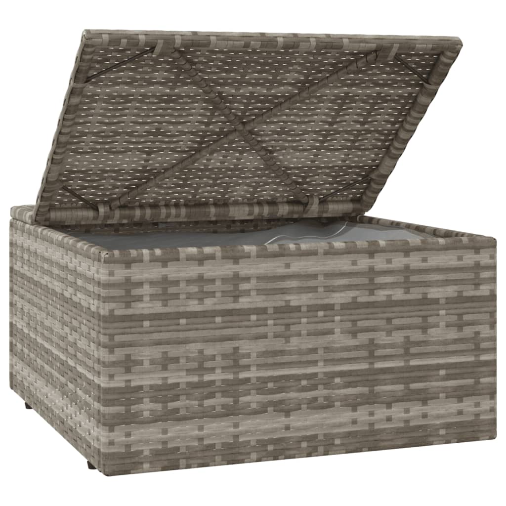 3-delige Loungeset met kussens poly rattan grijs is nu te koop bij PeponiXL, paradijselijk wonen!