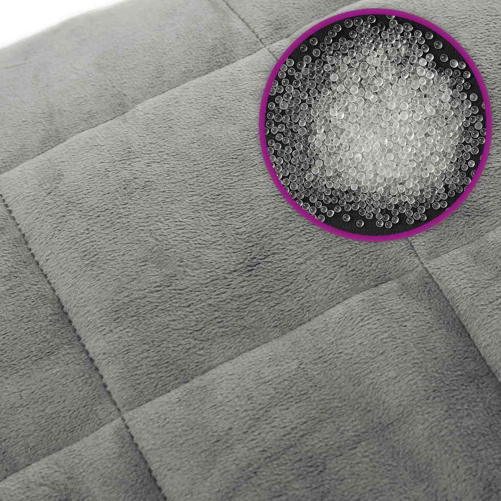 Verzwaringsdeken 200x200 cm 13 kg stof grijs is nu te koop bij PeponiXL, paradijselijk wonen!