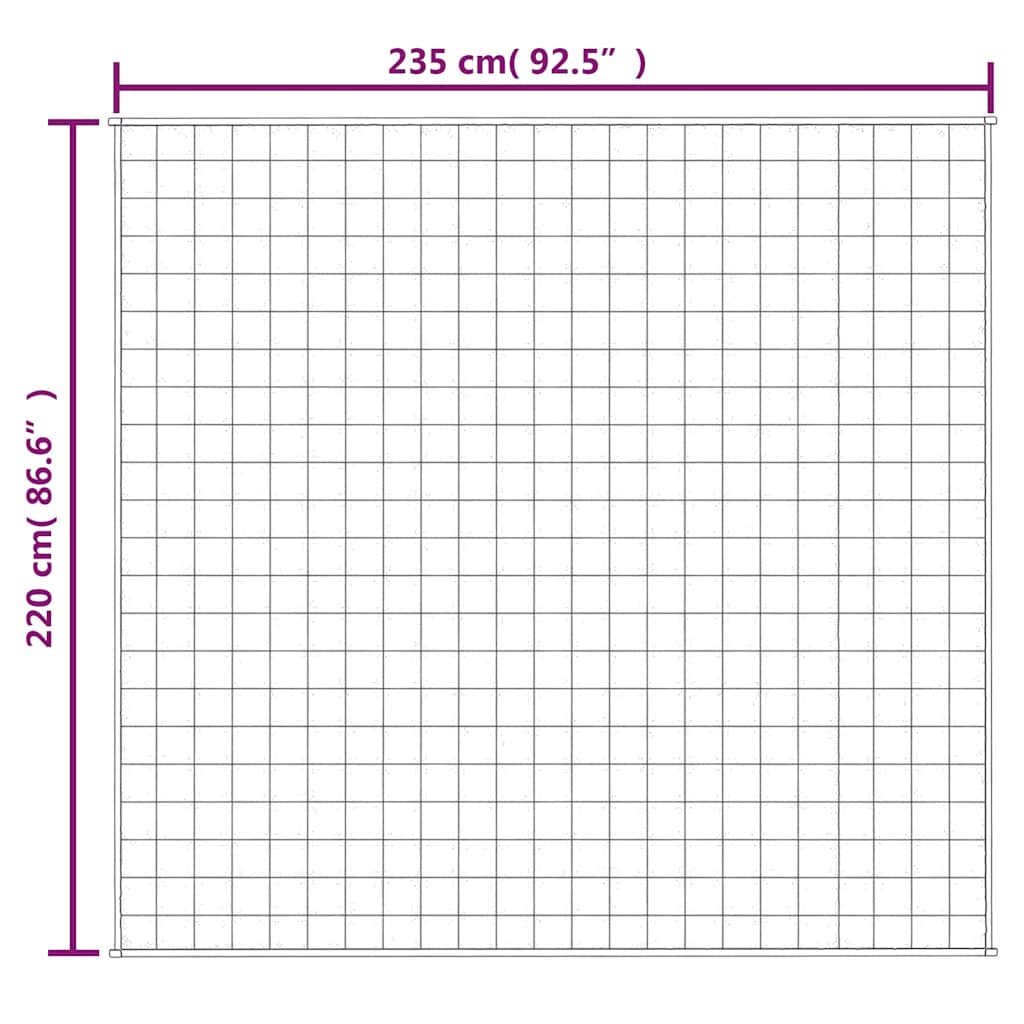 Verzwaringsdeken 220x235 cm 15 kg stof grijs is nu te koop bij PeponiXL, paradijselijk wonen!
