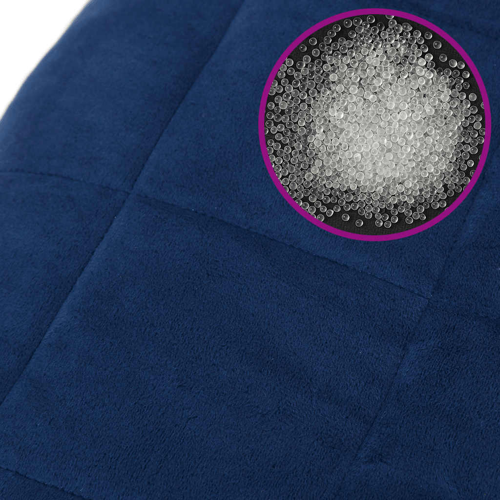 Verzwaringsdeken 200x200 cm 13 kg stof blauw is nu te koop bij PeponiXL, paradijselijk wonen!