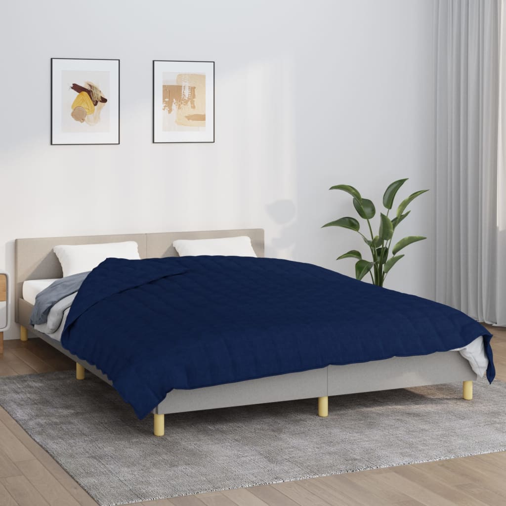Verzwaringsdeken 200x200 cm 13 kg stof blauw is nu te koop bij PeponiXL, paradijselijk wonen!