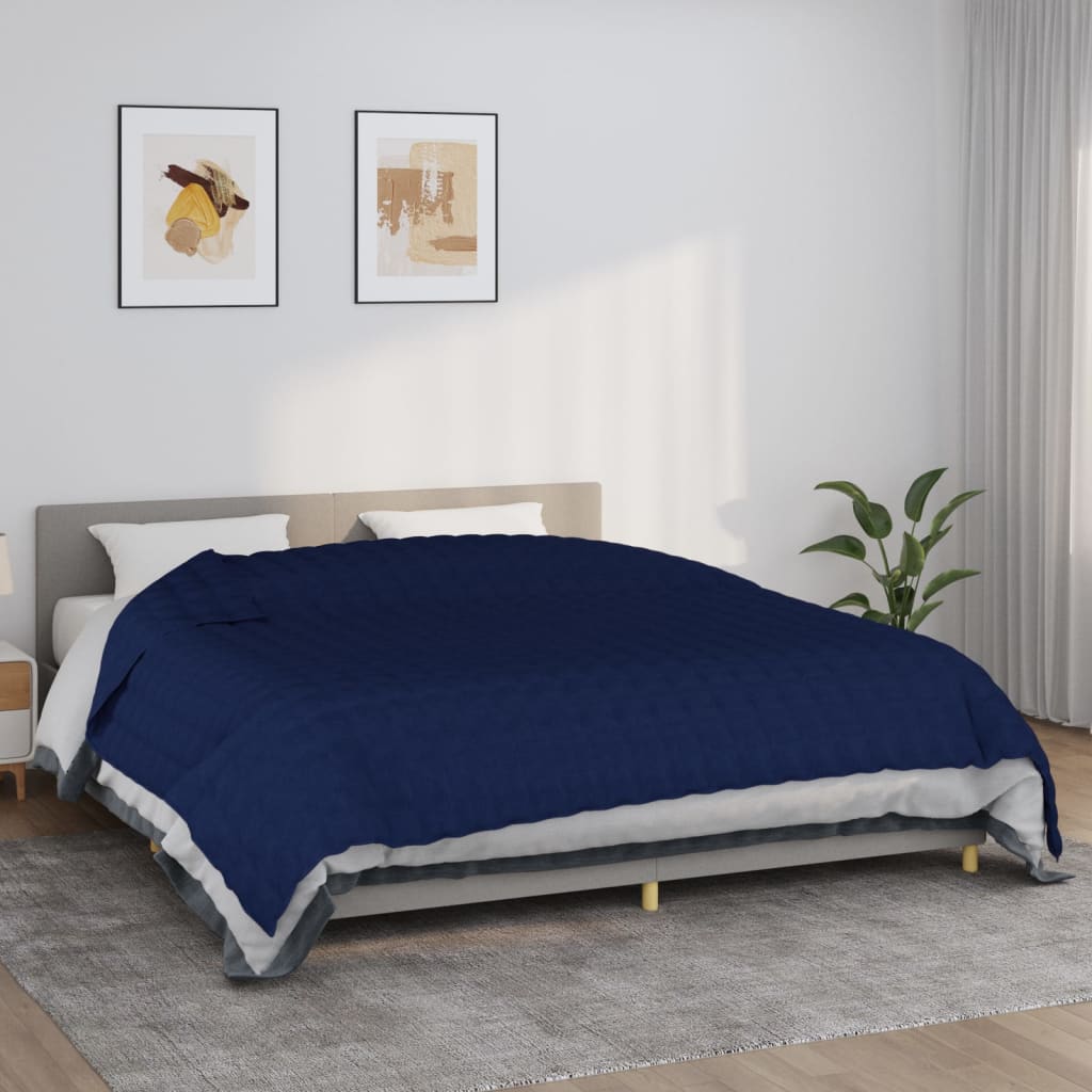 Verzwaringsdeken 220x260 cm 15 kg stof blauw is nu te koop bij PeponiXL, paradijselijk wonen!