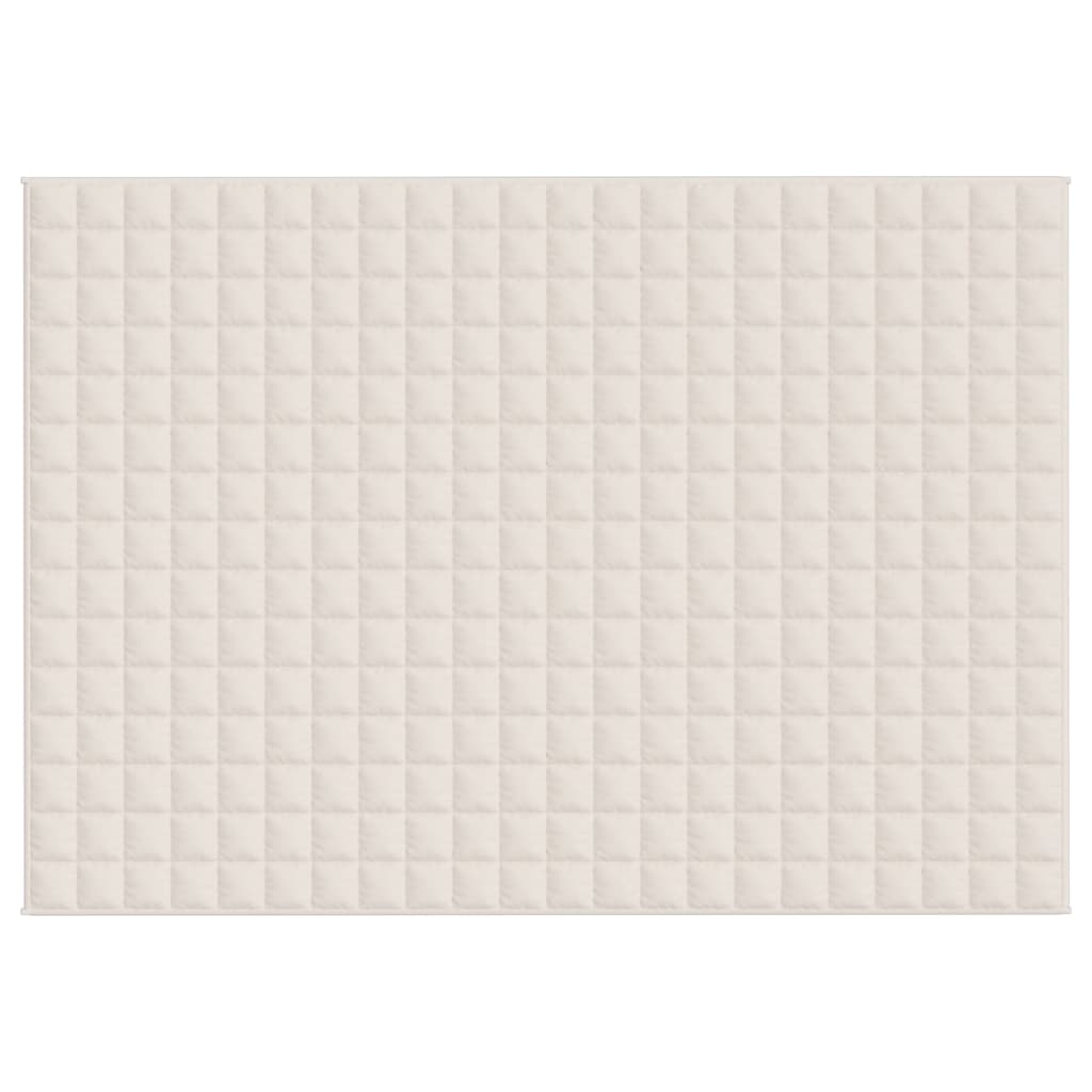 Verzwaringsdeken 155x220 cm 7 kg stof lichtcrèmekleurig is nu te koop bij PeponiXL, paradijselijk wonen!