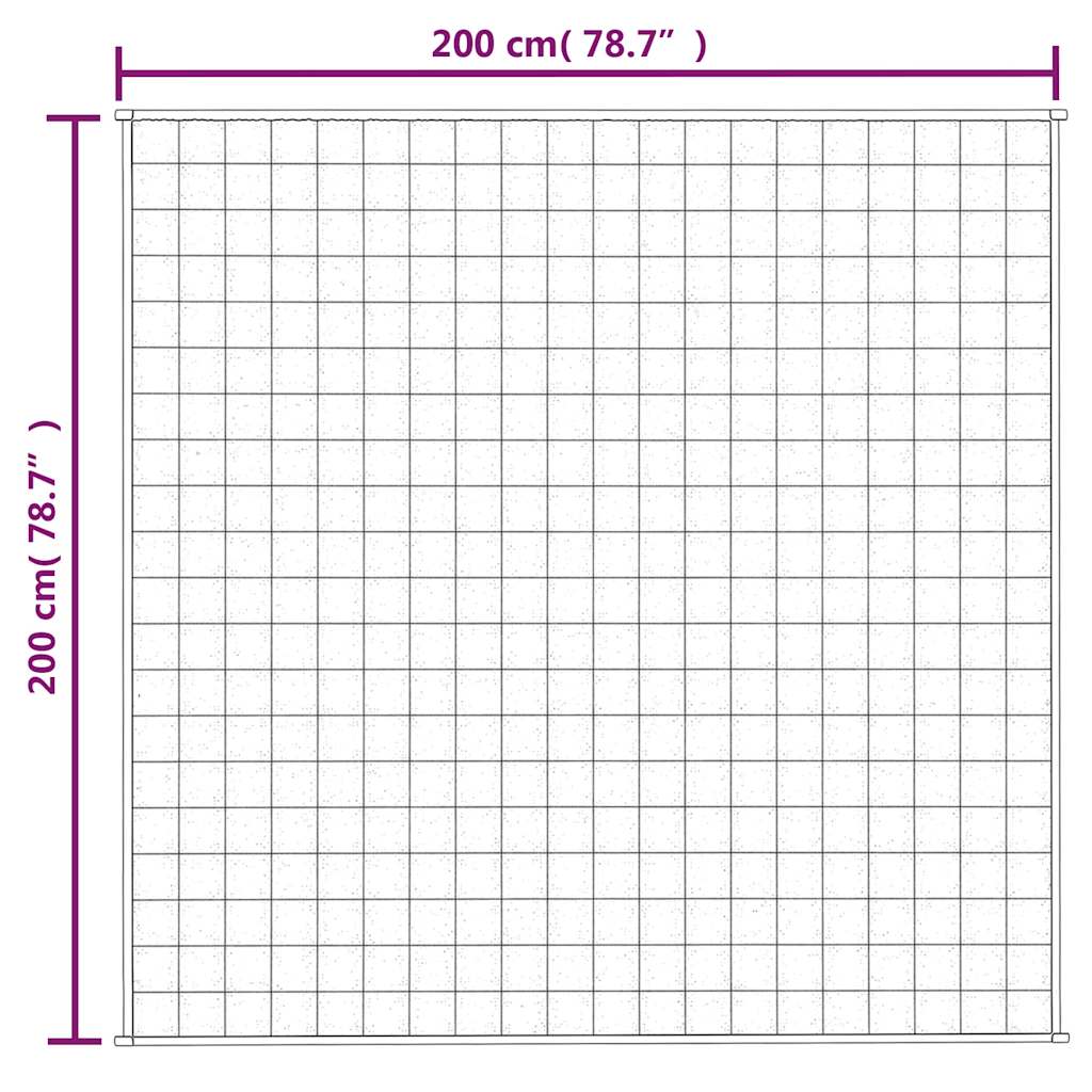 Verzwaringsdeken 200x200 cm 13 kg stof lichtcrèmekleurig is nu te koop bij PeponiXL, paradijselijk wonen!