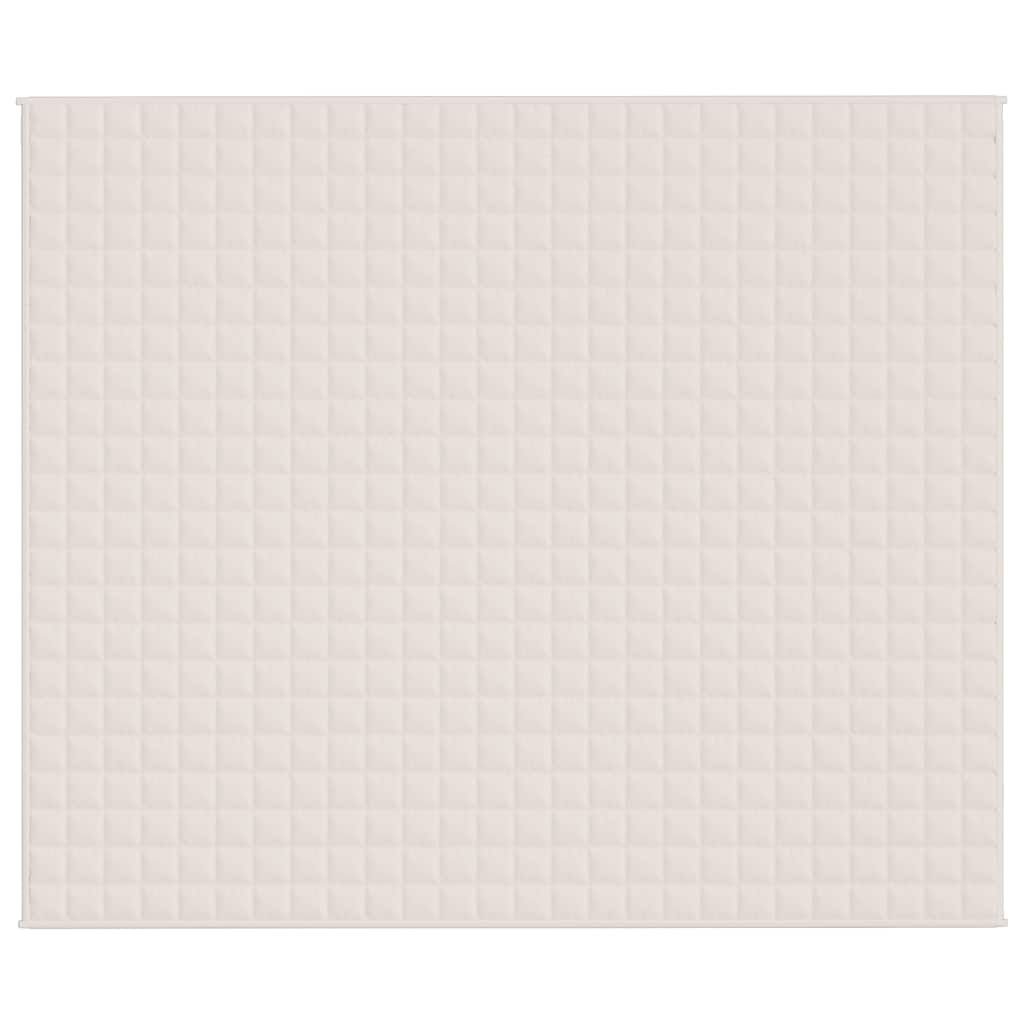 Verzwaringsdeken 220x260 cm 11 kg stof lichtcrèmekleurig is nu te koop bij PeponiXL, paradijselijk wonen!