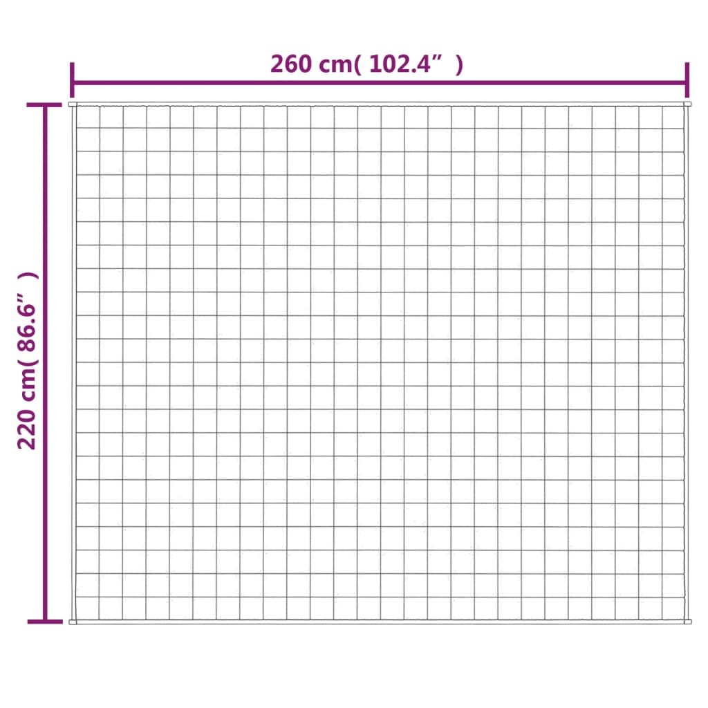 Verzwaringsdeken 220x260 cm 15 kg stof lichtcrèmekleurig is nu te koop bij PeponiXL, paradijselijk wonen!
