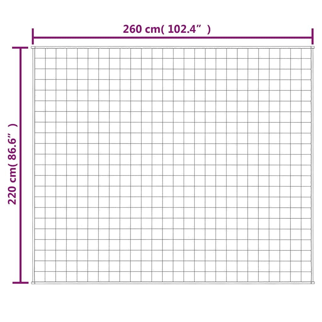 Verzwaringsdeken 220x260 cm 15 kg stof lichtcrèmekleurig is nu te koop bij PeponiXL, paradijselijk wonen!