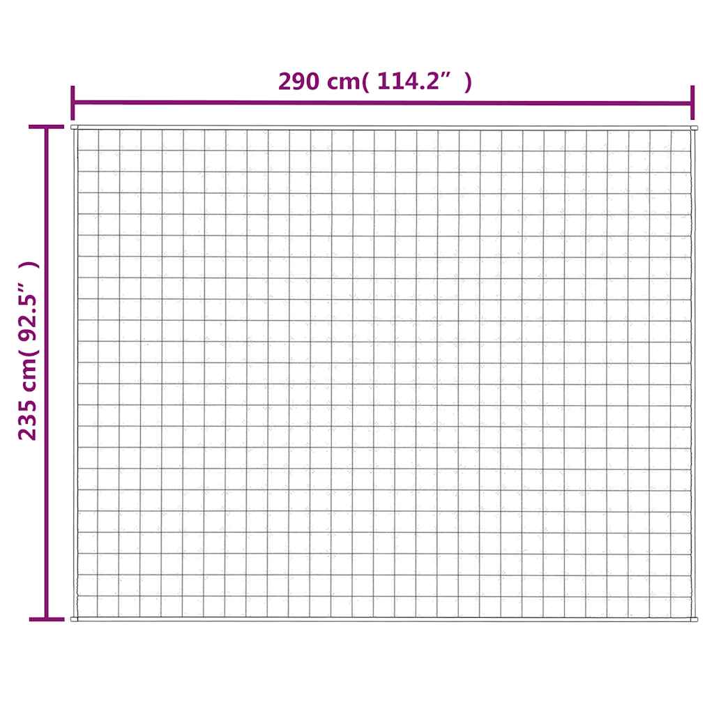 Verzwaringsdeken 235x290 cm 15 kg stof lichtcrèmekleurig is nu te koop bij PeponiXL, paradijselijk wonen!