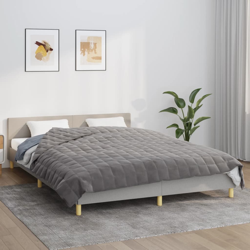 Verzwaringsdeken 200x200 cm 13 kg stof grijs is nu te koop bij PeponiXL, paradijselijk wonen!