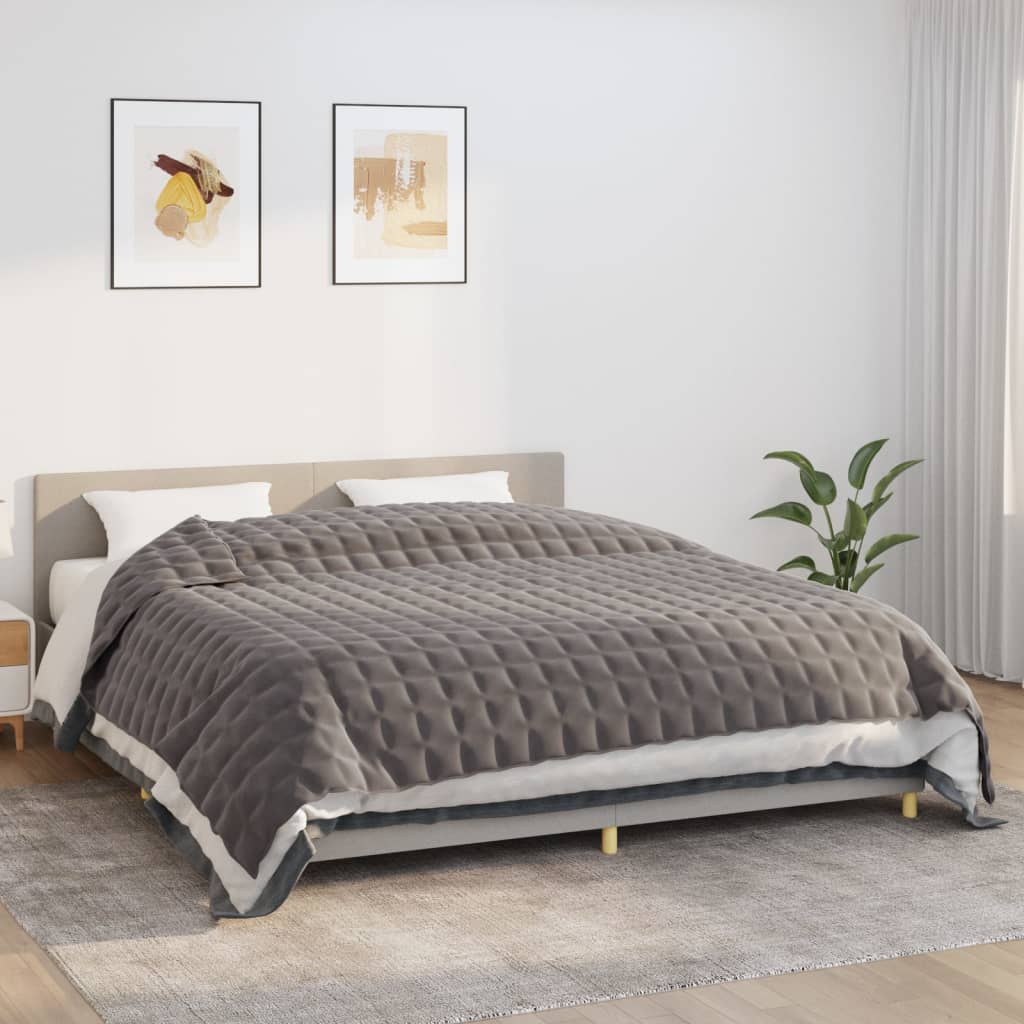 Verzwaringsdeken 220x260 cm 11 kg stof grijs is nu te koop bij PeponiXL, paradijselijk wonen!