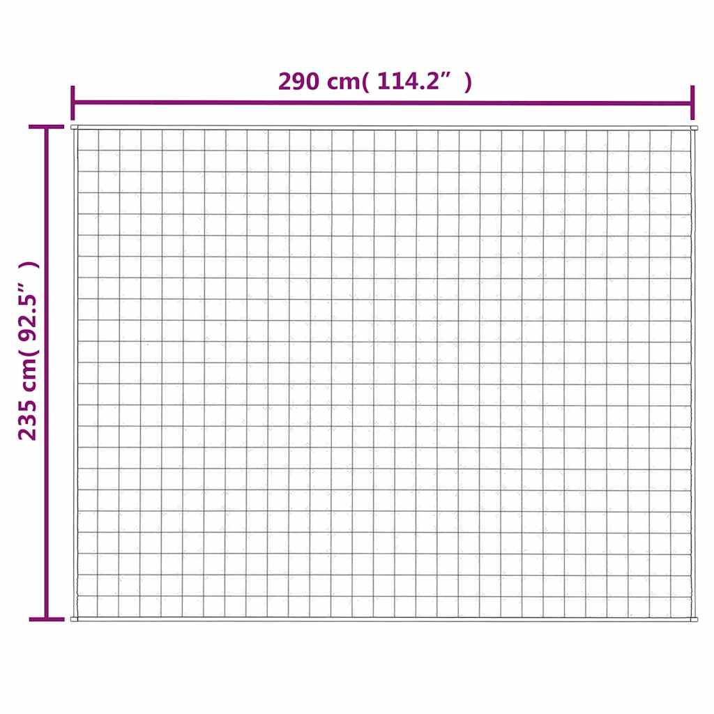 Verzwaringsdeken 235x290 cm 15 kg stof grijs is nu te koop bij PeponiXL, paradijselijk wonen!