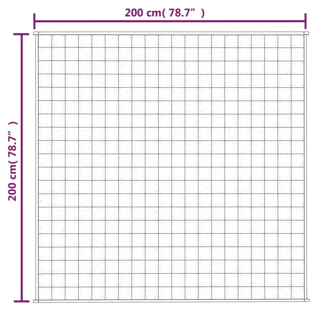 Verzwaringsdeken 200x200 cm 9 kg stof blauw is nu te koop bij PeponiXL, paradijselijk wonen!