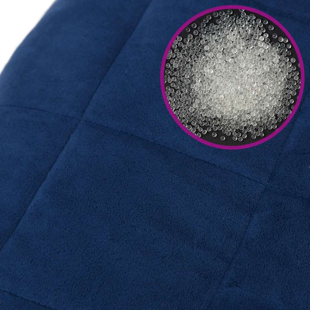 Verzwaringsdeken 200x200 cm 13 kg stof blauw is nu te koop bij PeponiXL, paradijselijk wonen!