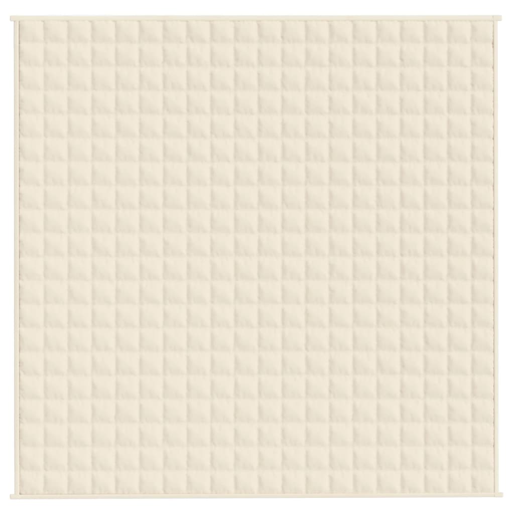 Verzwaringsdeken 200x200 cm 13 kg stof lichtcrèmekleurig is nu te koop bij PeponiXL, paradijselijk wonen!