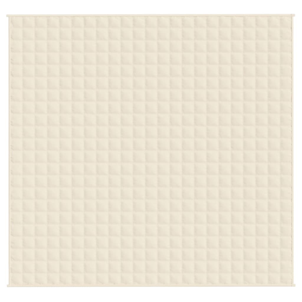 Verzwaringsdeken 220x235 cm 15 kg stof lichtcrèmekleurig is nu te koop bij PeponiXL, paradijselijk wonen!