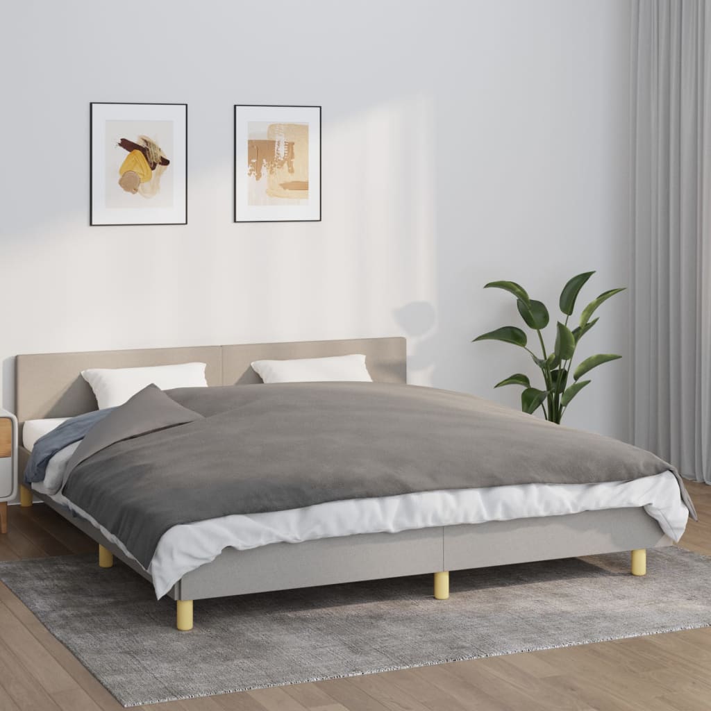Verzwaringsdeken met hoes 155x220 cm 7 kg stof grijs is nu te koop bij PeponiXL, paradijselijk wonen!