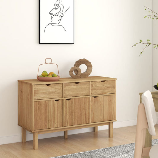 Dressoir OTTA 114x43x73,5 cm massief grenenhout is nu te koop bij PeponiXL, paradijselijk wonen!