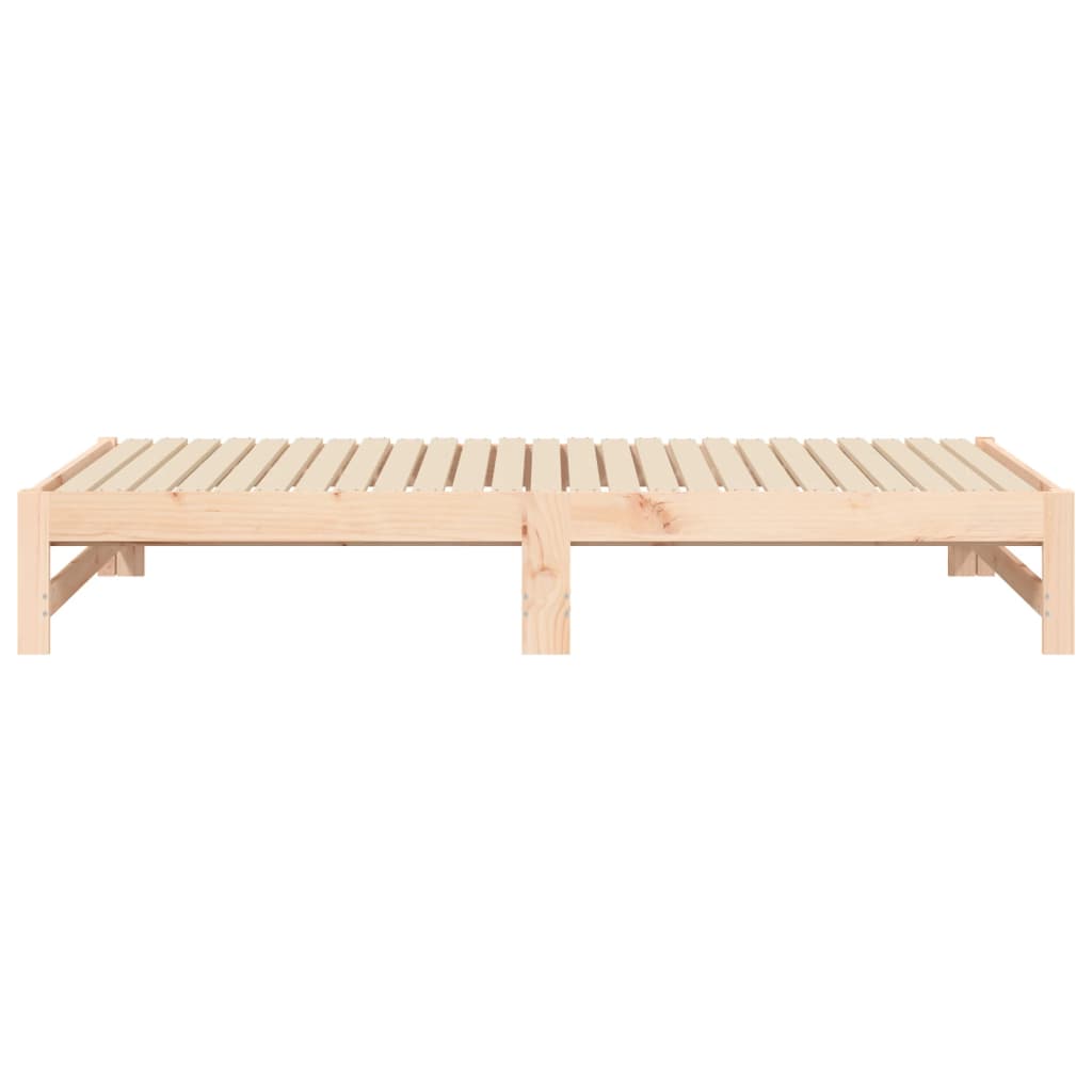 Slaapbank uitschuifbaar massief grenenhout 2x(90x190) cm is nu te koop bij PeponiXL, paradijselijk wonen!