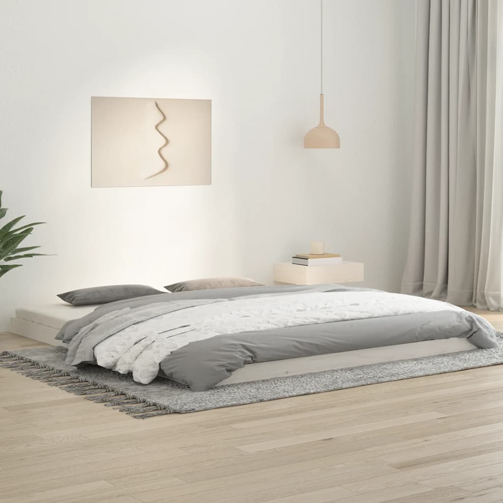 Bedframe massief grenenhout wit 180x200 cm is nu te koop bij PeponiXL, paradijselijk wonen!