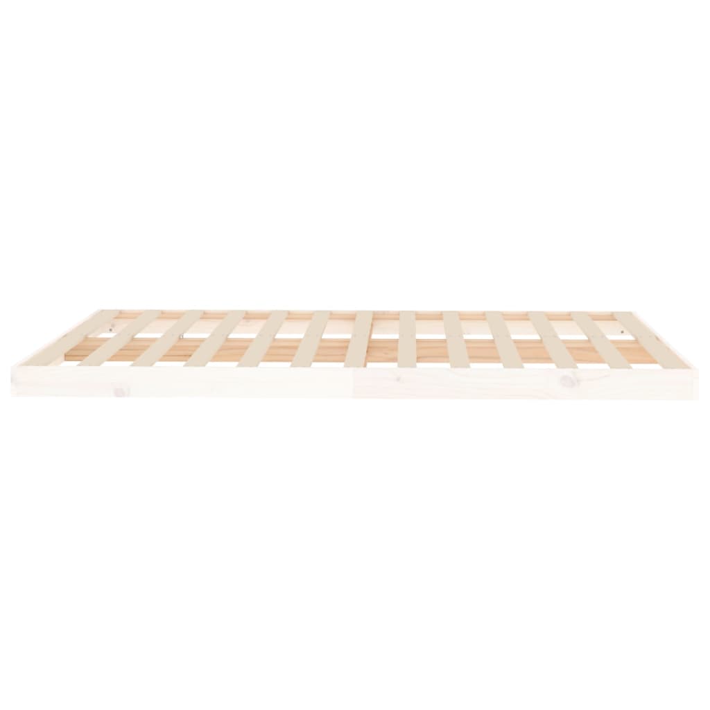Bedframe massief grenenhout wit 140x200 cm is nu te koop bij PeponiXL, paradijselijk wonen!