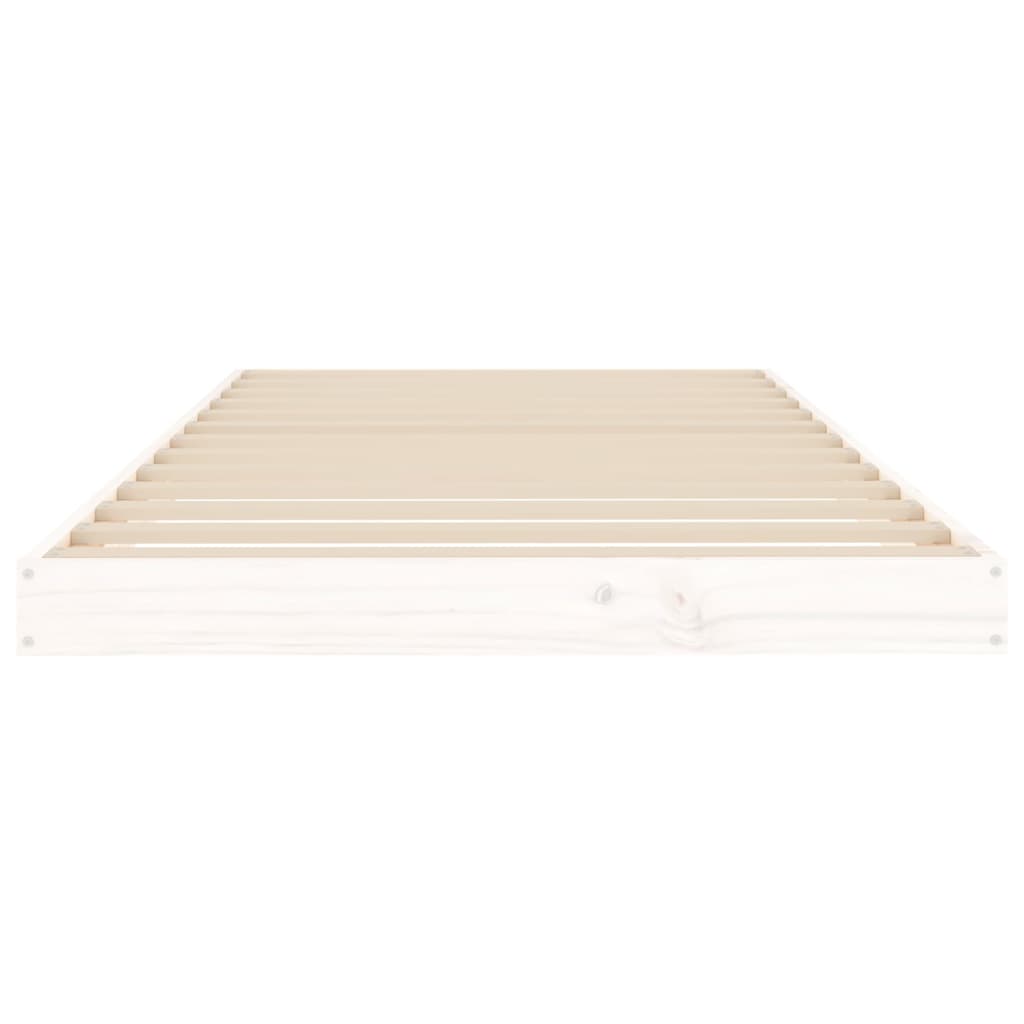 Bedframe massief grenenhout wit 90x200 cm is nu te koop bij PeponiXL, paradijselijk wonen!