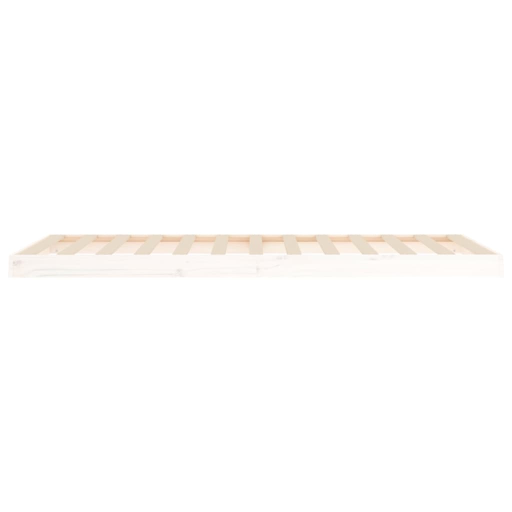 Bedframe massief grenenhout wit 90x200 cm is nu te koop bij PeponiXL, paradijselijk wonen!